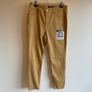 d.jeans Women's Khaki High Waist Ankle Pants Size‎ 10 Stretch Cotton Blend New